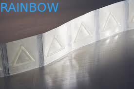 25 มิลลิเมตรเส้นผ่าศูนย์กลางสามเหลี่ยมหดแขนฉลากโปร่งใสสติกเกอร์ / ป้ายคำเตือนสัมผัส