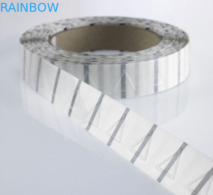 25 มิลลิเมตรเส้นผ่าศูนย์กลางสามเหลี่ยมหดแขนฉลากโปร่งใสสติกเกอร์ / ป้ายคำเตือนสัมผัส