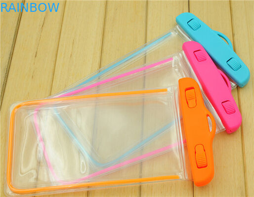 Universal 5.5 นิ้ว Pvc กระเป๋าโทรศัพท์กันน้ำสำหรับ Iphone 6s 6 Plus, ชมพู / Oragne / Blue