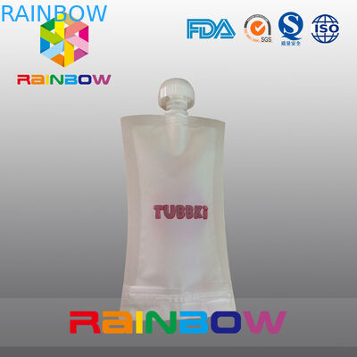 อาหารเกรดอาหารเด็กกระเป๋าพวยกระเป๋าบรรจุภัณฑ์ด้วยพวยด้านบนและซิปที่ทนทาน