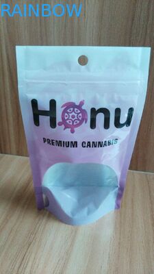 ที่กำหนดเอง Stand Up อาหารอลูมิเนียมฟอยล์ถุงซิปลามิเนตด้วยหน้าต่างที่ชัดเจน