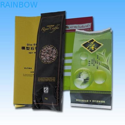 อลูมิเนียมฟอยล์บรรจุด้านข้างเป้าเสื้อกางเกงบรรจุสี่ถุงชากาแฟ