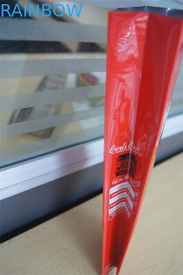 ที่กำหนดเองด้านเป้าเสื้อกางเกงถุงกาแฟอลูมิเนียมฟอยล์ที่มีวาล์ว, สีแดงสีเขียว