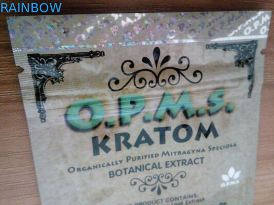 5ct OPMS ทอง kratom ziplock แยกแคปซูลบรรจุภัณฑ์ถุง / สามด้านประทับตราถุง ziplock