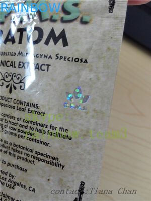 อลูมิเนียมฟอยล์ลุกขึ้นยืนกระเป๋าเพื่อเพิ่มผง kratom สกัดจาก kratom