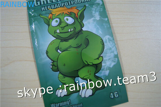 ถุงธูปสมุนไพร / สามด้านถุงซิปซีล / ที่กำหนดเองถุงธูปสมุนไพรสำหรับ 1 กรัม / 2 กรัม / 3 กรัม / 4 กรัม / 5 กรัมซองกระเป๋าสำหรับผง