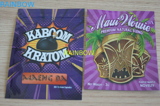 ถุงธูปสมุนไพร / สามด้านถุงซิปซีล / ที่กำหนดเองถุงธูปสมุนไพรสำหรับ 1 กรัม / 2 กรัม / 3 กรัม / 4 กรัม / 5 กรัมซองกระเป๋าสำหรับผง