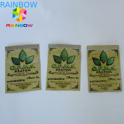 Kratom พฤกษศาสตร์สารสกัดจากอลูมิเนียมฟอยล์ถุง Ziplock