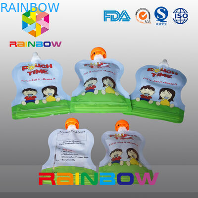 บรรจุภัณฑ์แบบซองใส Ziplock สำหรับน้ำผลไม้ / นม