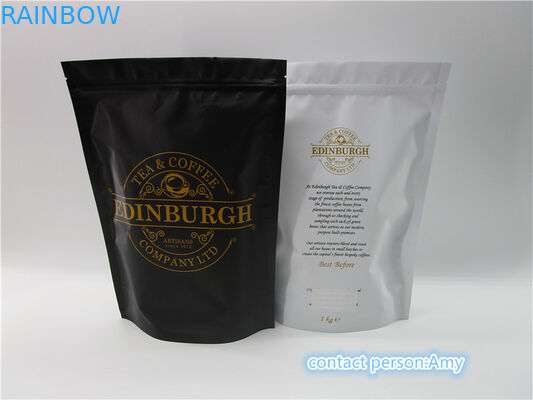 ลุกขึ้นยืนบรรจุภัณฑ์ถุงพลาสติกกาแฟ, อลูมิเนียมฟอยล์ถุงกาแฟ degassing วาล์ว