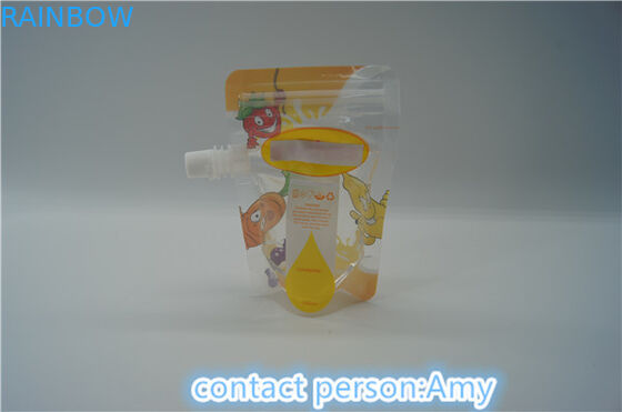 FDA พิมพ์ซิปล็อคน้ำผลไม้ถุงพวยบรรจุภัณฑ์เป็นมิตรกับสิ่งแวดล้อม