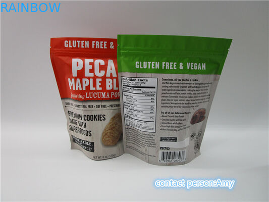 ทำเองส่งเสริมการขายช็อคโกแลตบิสกิตขนมขบเคี้ยวบรรจุภัณฑ์ถุงบรรจุภัณฑ์การพิมพ์แผ่น