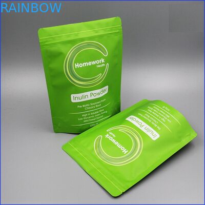 ถุงซิปกาแฟนำมาใช้ใหม่วาล์วฟอยล์เรียงรายยืนขึ้นถุงบรรจุภัณฑ์ชา / กาแฟ / ผง