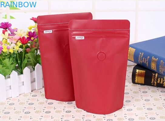 โรงงานที่กำหนดเองพิมพ์ถุงฟอยล์อลูมิเนียม / doypack / ยืนขึ้นกระเป๋าสำหรับบรรจุภัณฑ์กาแฟ 12 ออนซ์, 1 กิโลกรัม