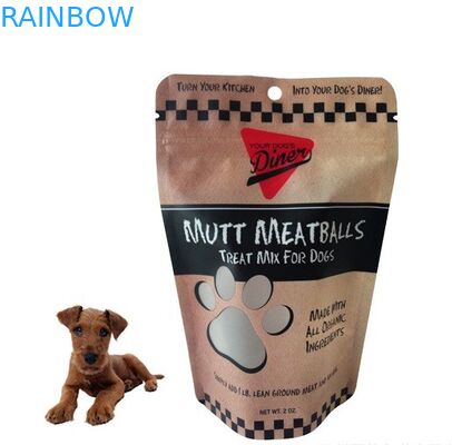 ถุงบรรจุภัณฑ์อาหารสัตว์เลี้ยง / เป้าเสื้อกางเกงอลูมิเนียมฟอยล์สำหรับบรรจุภัณฑ์อาหารแมว / สุนัข / อาหารสัตว์เลี้ยง