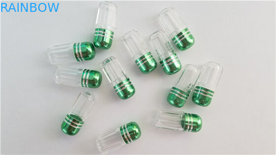 ขวดพลาสติกเปล่าสำหรับยาและแคปซูล / ขวดยาเสริมกระสุนกระสุนพร้อมฝาโลหะ