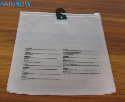 การพิมพ์ผ้าไหมล้างฝ้าท่องเที่ยวใช้ถุงพลาสติก eva สำหรับเสื้อผ้าที่มีซิป