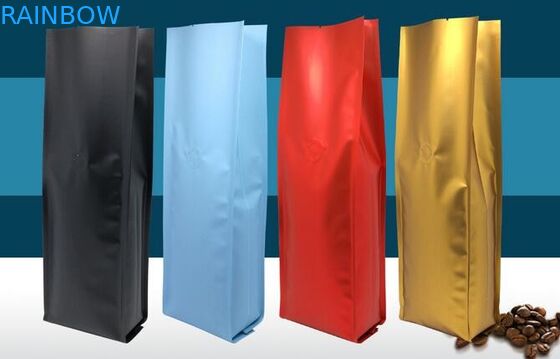250 กรัมอลูมิเนียมพิมพ์แบบกำหนดเองพิมพ์ถุงบรรจุภัณฑ์ Ziplock / Doy Pack เมล็ดกาแฟถุงคั่ว