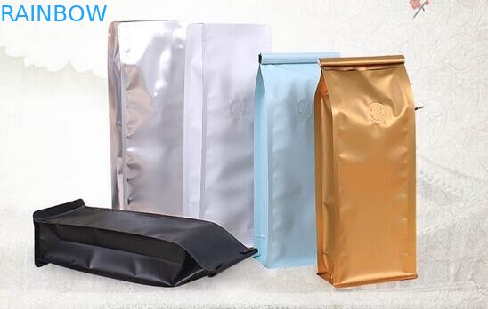 250 กรัมอลูมิเนียมพิมพ์แบบกำหนดเองพิมพ์ถุงบรรจุภัณฑ์ Ziplock / Doy Pack เมล็ดกาแฟถุงคั่ว