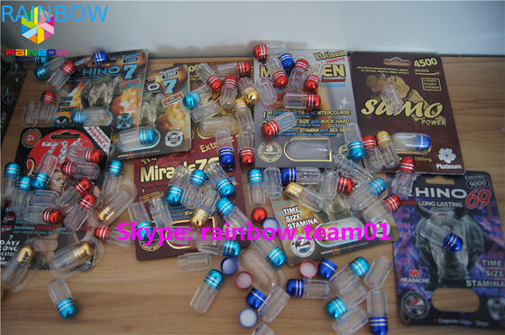 เอสจีเอกล่องกระดาษบรรจุภัณฑ์พลาสติกใสขวดยาเพศบริการที่กำหนดเองให้