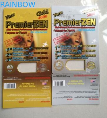 Premierzen Sex Paper บรรจุภัณฑ์กล่องบรรจุภัณฑ์พุพองบัตร SGS จดทะเบียน