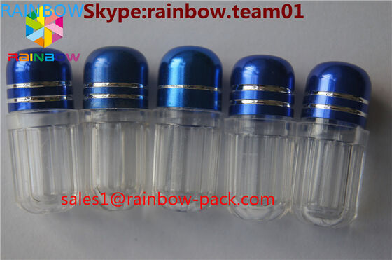 ขนาดเล็กรูปร่างยาแคปซูลภาชนะเพศยาแคปซูลกรณีแคปซูลสำหรับแรด 7 ยาบรรจุภัณฑ์เสริมประสิทธิภาพขวดยา