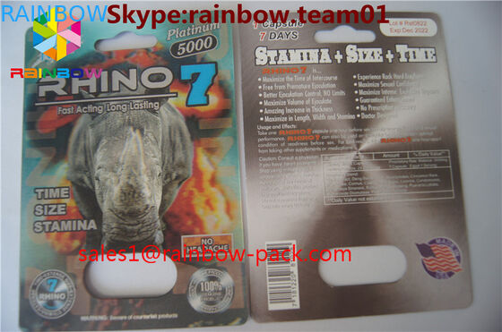 สีดำ mamba 3D การ์ดร็อคแข็งแข็งตัวเพศยา 3D บรรจุภัณฑ์บัตร 3d เพศยาบรรจุภัณฑ์กระดาษการ์ด 3D เพศยาบัตร