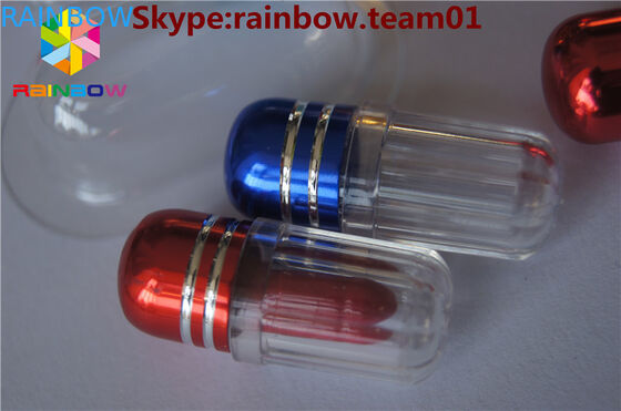 กระปุกพลาสติก แคปซูลยาเพศ กระปุกที่มีลักษณะแคปซูลโลหะ กระปุกขายส่งกระปุกยา