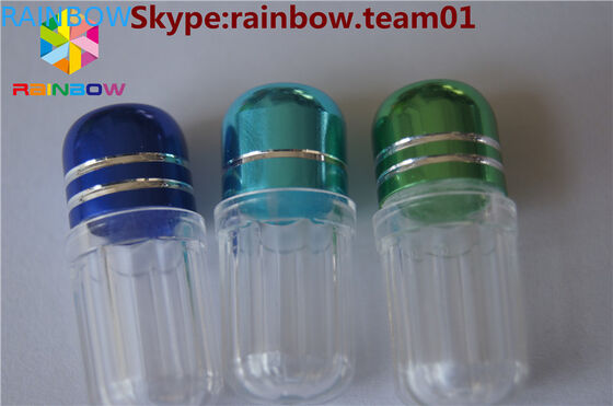 ถังพลาสติก กระป๋องแคปซูลทรงหกเหลี่ยม ปิดด้วยแผ่นอะลูมิเนียม สําหรับบรรจุแคปซูลเดียว/บรรจุแคปซูลเดียว