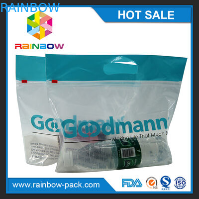 โลโก้ที่กำหนดเองพิมพ์ถุงที่กำหนดเองกลิ่นหลักฐานถุงเลื่อน ziplock ผลไม้ถุงบรรจุภัณฑ์ที่มีหลุม hange