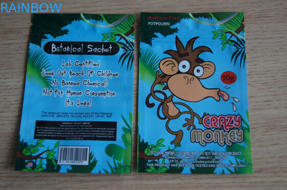 4G 5G 10G ถุงบุหงาว่างเปล่า Scooby Snax เครื่องเทศถุงบรรจุภัณฑ์การพิมพ์แผ่นแม่พิมพ์