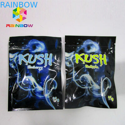 Resealable Spice Herbal ธูปบรรจุภัณฑ์, ถุง ziplock mylar One Side Clear