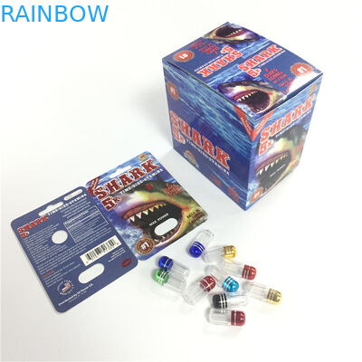 ยาเม็ดเพศในตลาดสหรัฐอเมริกากระดาษบรรจุภัณฑ์สำหรับ Rhino 7 / Rhino 69 / Tiger / Black Mamba Pills