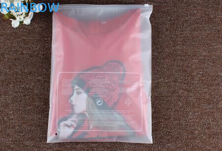 บรรจุภัณฑ์พลาสติกเครื่องสำอาง EVA ผ้าห่อด้วย Ziplock Slider