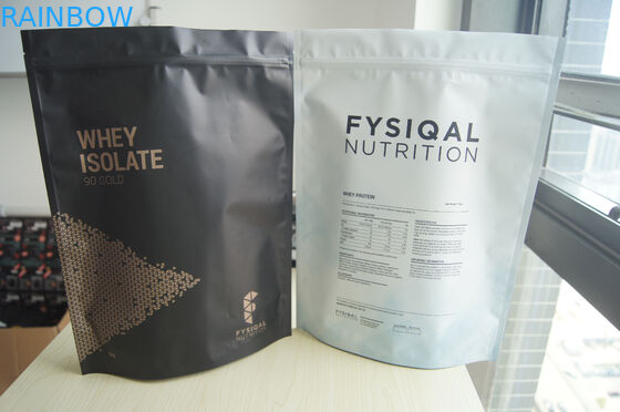 Stand Up Aluminium Foil Whey Protein Powder Bag สำหรับ 480 กรัม