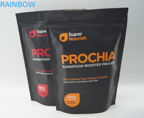 Stand Up Aluminium Foil Whey Protein Powder Bag สำหรับ 480 กรัม