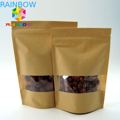 ล้างถุงชาหน้าต่างบรรจุภัณฑ์ / ยืนขึ้นกระเป๋าสำหรับอาหาร