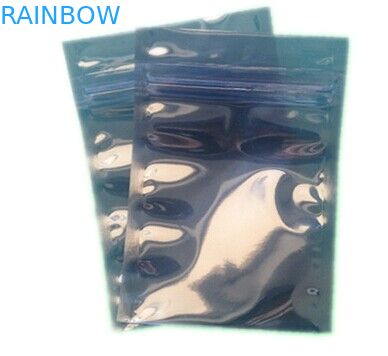 ถุงซิปป้องกันไฟฟ้าสถิตย์ซิปเงินใหญ่ / ไนลอนใสครึ่งตัว