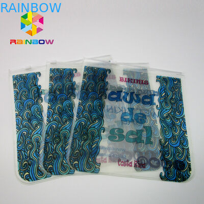 ชุดว่ายน้ำแบบกำหนดเองที่บรรจุถุงซิปบิกินี่พีวีซี