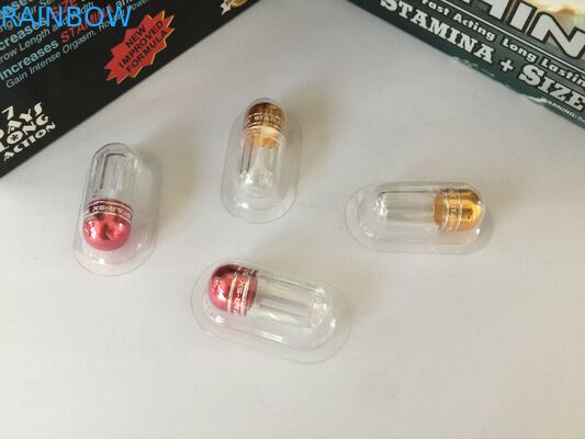 แดงแรด 69 ขยายขนาดอวัยวะเพศแคปซูลขวดกระสุน / ยาเพศขวดยาพลาสติก