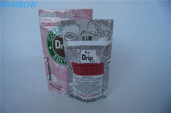 การพิมพ์แบบกำหนดเองยืนขึ้น Vape บรรจุภัณฑ์ถุงบรรจุภัณฑ์ที่มีซิป / ฉีกรอย