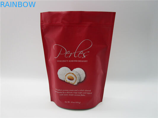 พิมพ์เองนำมาใช้ใหม่ยืนถุง Ziplock คุกกี้ชิปบรรจุภัณฑ์ถุงฟอยล์