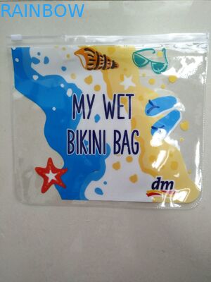 PVC เอกสารการเดินทางเลื่อนซิป Ziplock กระเป๋าบรรจุถุง / กระเป๋า PVC ใสไม้บรรทัด / ปากกา PVC กระเป๋า / PVC กระเป๋าเครื่องเขียน