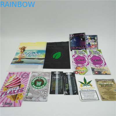 Mylar Ziplock mariguana ถุงบรรจุภัณฑ์เมล็ดกัญชาบรรจุภัณฑ์ถุงฉลากพลาสติกส่วนตัว