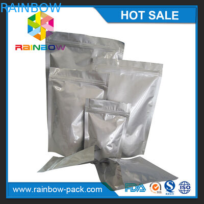อลูมิเนียมฟอยล์ขนาดที่กำหนดเองยืนขึ้นถุง ziplock สำหรับการจัดเก็บอาหาร / ขนม
