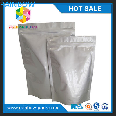 อลูมิเนียมฟอยล์ขนาดที่กำหนดเองยืนขึ้นถุง ziplock สำหรับการจัดเก็บอาหาร / ขนม