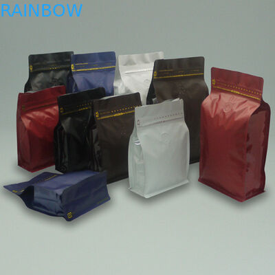 นำมาใช้ใหม่เคลือบสีดำ Doypack Ziplock ถุงกาแฟกราเวียร์พิมพ์ป้องกันความชื้น