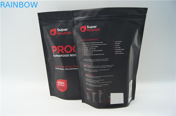 ที่มีคุณภาพสูงอลูมิเนียมฟอยล์โภชนาการยืนขึ้นถุงบรรจุภัณฑ์ที่มีซิป