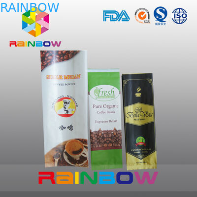 ถุงบรรจุภัณฑ์กาแฟสีขาวด้านข้าง 12 ออนซ์พร้อมวาล์ว / สั่งพิมพ์พิเศษ