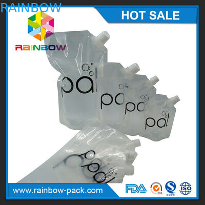 กระเป๋าไวน์ใส 4oz / 8oz / 16oz พร้อม BPA ฟรี